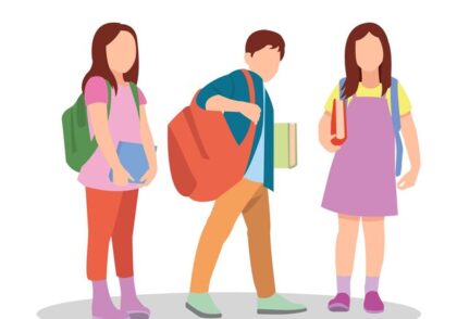 vector illustration students different postures 679557 4127
